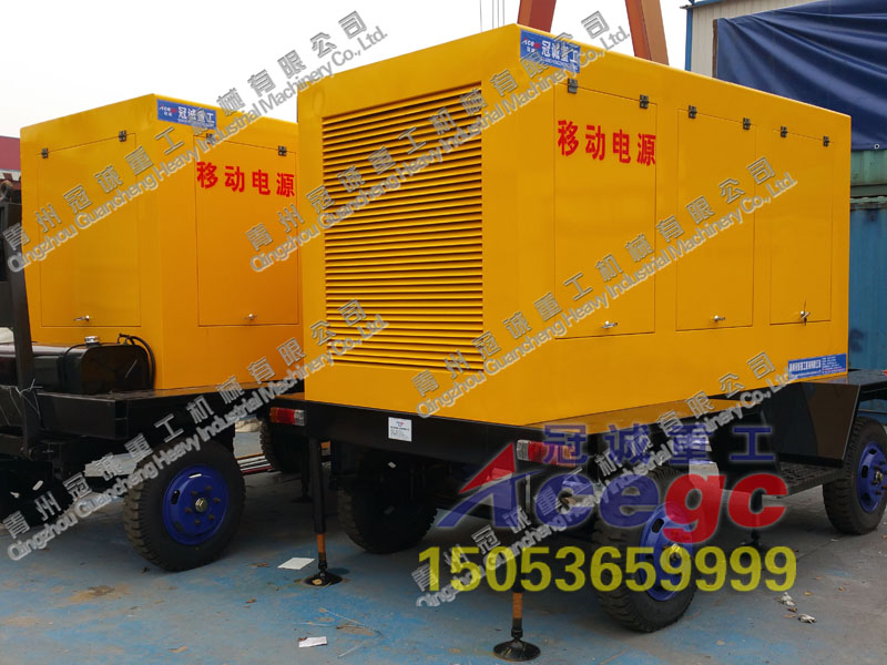 移動沙金車發(fā)電機組