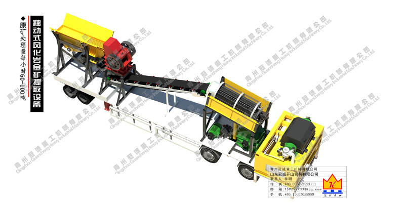 移動式風化巖金礦提取設(shè)備